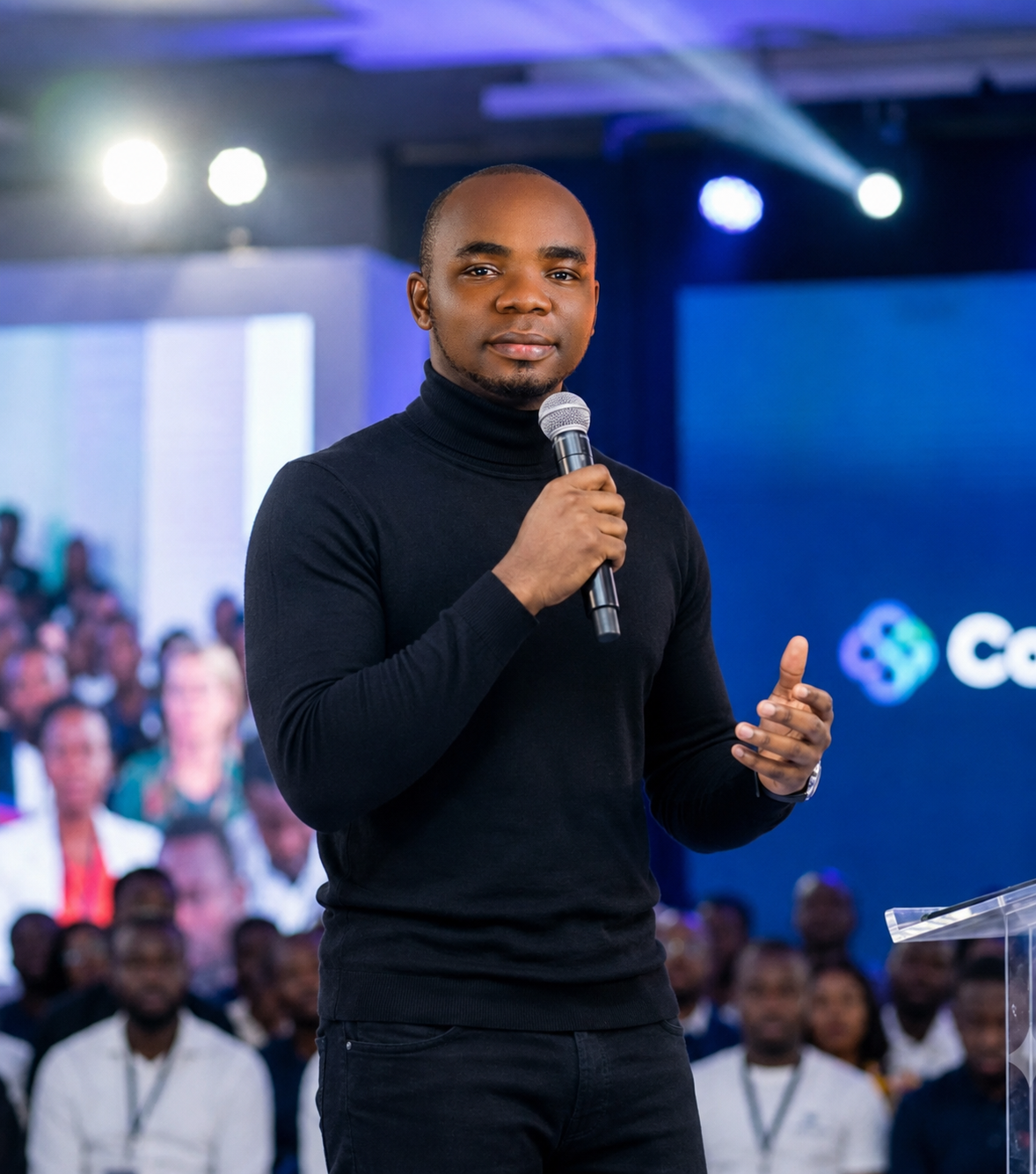 John Ifemezuo speaking at an event